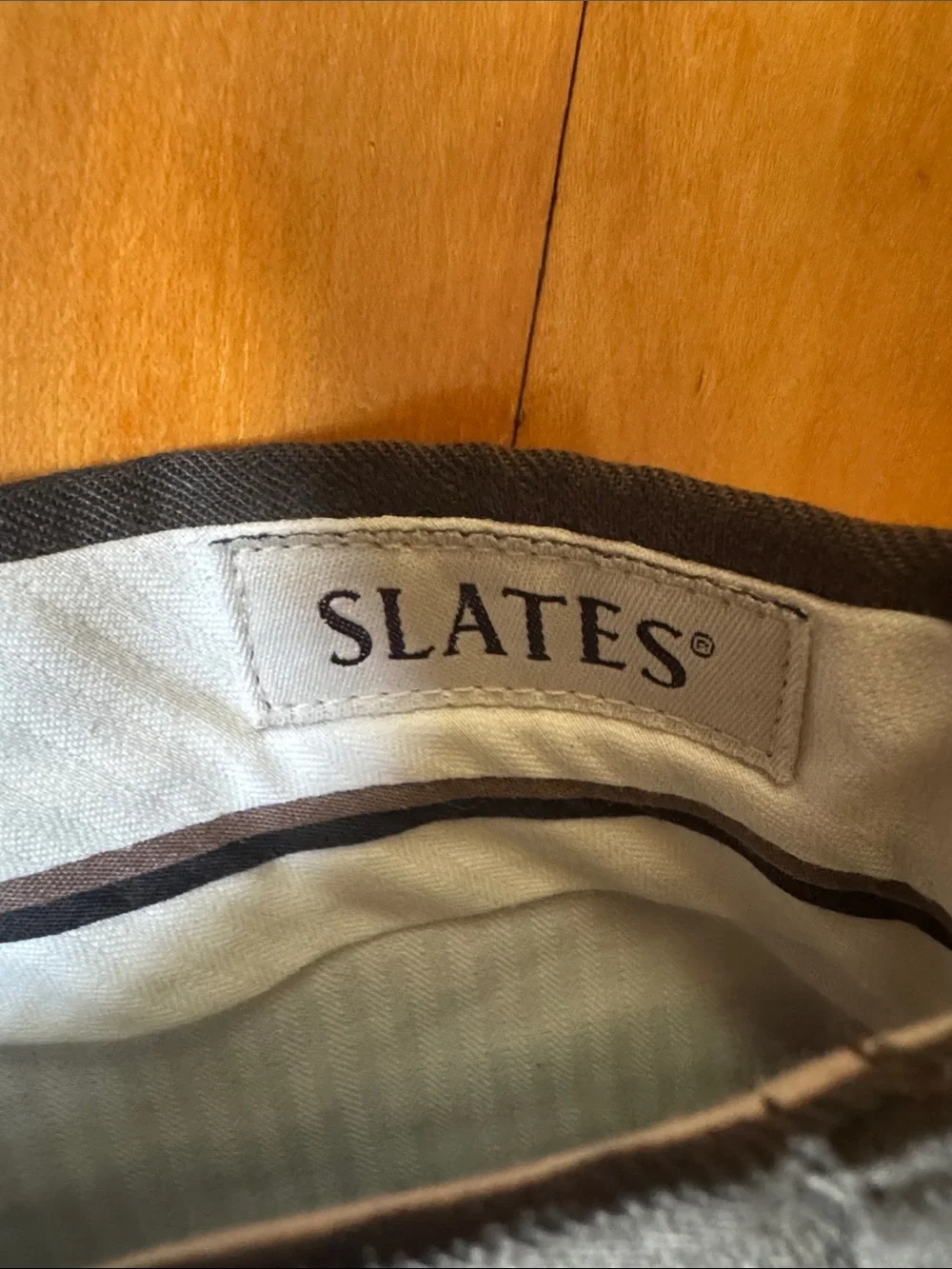 Slates Men's taupe Pleated Dress Pants men’s 36x30